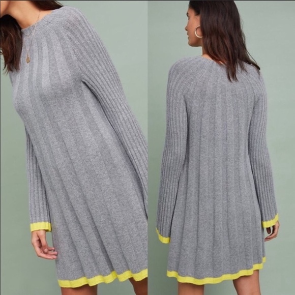 Anthropologie Arsenau Sweater Dress, Grey, Small - Picture 12 of 14